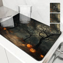 Axyaa Halloween Desk Drain Pad Non-slip Kitchen Mat