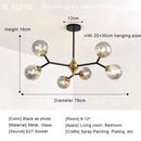 Axyaa Glass Magic Bean Chandelier LED Pendant Lights