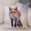 Axyaa Fox Pillowcase for Home, Office, Car Decor