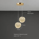 Axyaa Crystal Chandelier: Luxury, Romantic Ceiling Lamp for Living Room & Bedroom
