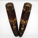 Axyaa Thai Wooden Wall Art Carving for Creative Living Room Decor & Entryway Ornament.