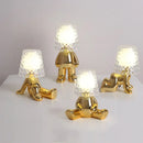 Axyaa Creative Gold People Table Lamp for Nordic Home Decor