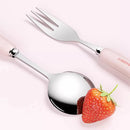 Axyaa Portable Stainless Steel Cutlery Set with Box - 3/4PCS