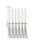Axyaa Stainless Steel Silver High-End Star Diamond 30pc Tableware Set for Luxury Dining