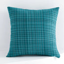 Orange Waterproof Cotton Linen Pillow Cover for Home Sofa Decor by Axyaa