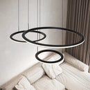 Axyaa Dimmable LED Ring Ceiling Chandelier with Remote Control for Home Decor Lighting