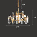 Axyaa Crystal Chandelier Pendant Light for Living and Dining Room