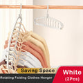 Axyaa Rotating 11-Hole Clothes Hanger & Scarf Organizer