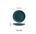 Axyaa 8-inch Ceramic Dinner Plate Set for Steaks, Vegetables, Breads, Desserts & More