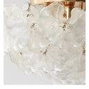 Axyaa Luxury French Glass Lotus Leaf Designer Light for Master Bedroom