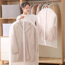 Axyaa Hanging Clothes Dust Cover - Wardrobe Organizer Garment Bag with Zipper