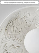 Axyaa Modern French Cream LED Ceiling Lamp for Bedroom, Living Room, and Hallway