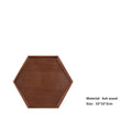 Axyaa Natural Walnut Wooden Serving Tray with Beech Handle