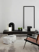 Axyaa Retro Ash Wood Acrylic Table Lamps - Dimmable LED Bedroom Decor