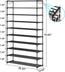 Axyaa 10 Tier Shoe Rack Shoe Shelf Large Capacity Organizer Space Saving