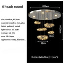 Axyaa Nordic Rrian Droplet Glass Chandelier for Luxury Living Room, Staircase, Dining, and Home Decoration