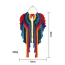 Axyaa Angel Macrame Wall Hanging Shelf - Boho Wood Decor for Bedroom & Living Room