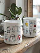 Axyaa Dental Hygienist Mug - BPA Free Ceramic - 350ml Large - Coffee/Tea Essential