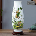 Axyaa Ceramic Vase for Home Decor & Office Desk, Jingdezhen Flower Arrangement Ornament
