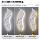 Axyaa Nordic Feather LED Wall Lamp for Home Decor