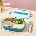 Axyaa Stainless Steel Bento Lunch Box Set - Large Capacity, 4/5 Compartment