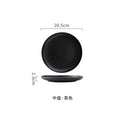 Axyaa 8-inch Ceramic Dinner Plate Set for Steaks, Vegetables, Breads, Desserts & More