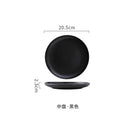 Axyaa 8-inch Ceramic Dinner Plate Set for Steaks, Vegetables, Breads, Desserts & More