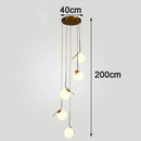 Axyaa Nordic Stair Chandelier, Living Room Pendant Lights, Ceiling Light, Indoor Lighting