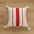 Axyaa Christmas Embroidery Cotton Linen Throw Pillowcase Geometric Cushion Covers
