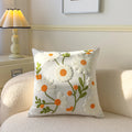 Axyaa Pastoral Flower Embroidered Pillowcase for Sofa and Headboard