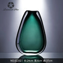 Axyaa Crystal Glass Vase: High-end Flower Arrangement Soft Decoration