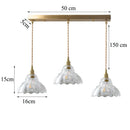Axyaa Brass Glass Pendant Lights | Nordic Luxury Restaurant Lamp