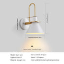 Axyaa Macaron Horn Iron Wall Light Retro Wall Sconce for Living Room
