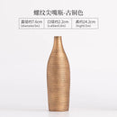Axyaa Ceramic Flower Vase: Creative Threaded Needle Mouth Floral Display Arrangement