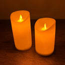 Axyaa Flameless LED Pillar Candle Wedding Home Party Decor