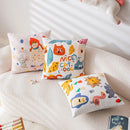 Axyaa Cartoon Embroidered Pillowcase Set for Kids Room Decor