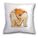 Axyaa Cartoon Bear Pillowcase - Decorative Cushion Cover for Sofa or Children's Room