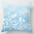 Axyaa Blue Geometric Marble Stripe Line Pillowcases - Set of 2