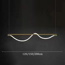 Axyaa Modern Long Hose LED Ceiling Chandelier for Dining Room Kitchen Bar
