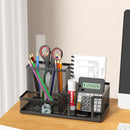 Axyaa Mesh Desk Organizer with Drawer - 7 Compartments, Multifunctional Pen Holder
