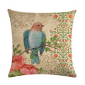 Axyaa Retro Print Linen Cushion Cover - 45*45cm