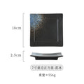 Axyaa Ceramic Square Plate for Sushi Snack BBQ Commercial Household Dining