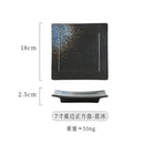 Axyaa Ceramic Square Plate for Sushi Snack BBQ Commercial Household Dining