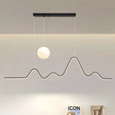 Axyaa Moonlight Chandeliers: Luxury Modern Dining Table Lights for Bar, Pendant, and Indoor Decor.