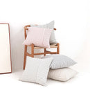 Axyaa Striped Cotton Linen Throw Pillow Covers 18x18 Modern Decor for Sofa Couch
