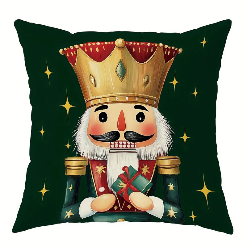 Nutcracker Pillowcase for Christmas Decor - Axyaa Home