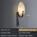 Axyaa Nordic Copper Living Room Wall Lamp