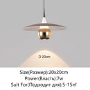 Axyaa UFO Pendant Light Saucer Design LED Hanging Lamp for Home Decor