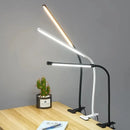 Axyaa LED Clamp Desk Lamp: Dimmable, 3 Modes, 10 Brightness Levels