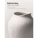 Axyaa Large Ceramic Floor Vase - Farmhouse Rustic Home Decor, 13.6 Inch Tall